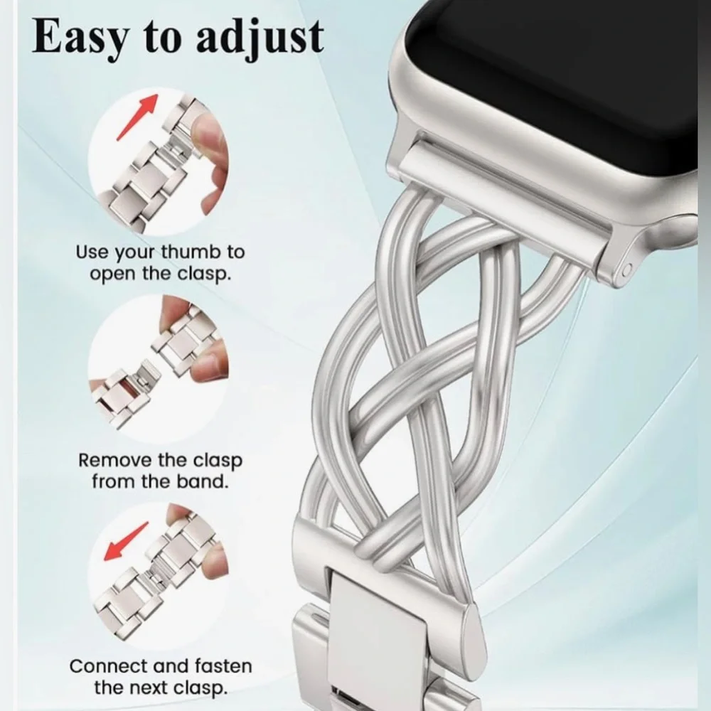 🌸NEW Bracelet Compatible with Apple Watch Bands 38/40/41/42/44/45/46/49mm Women.